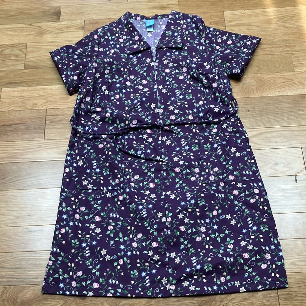 Vintage with tags purple house zip dress Dress plus size 18 1/2 from sears